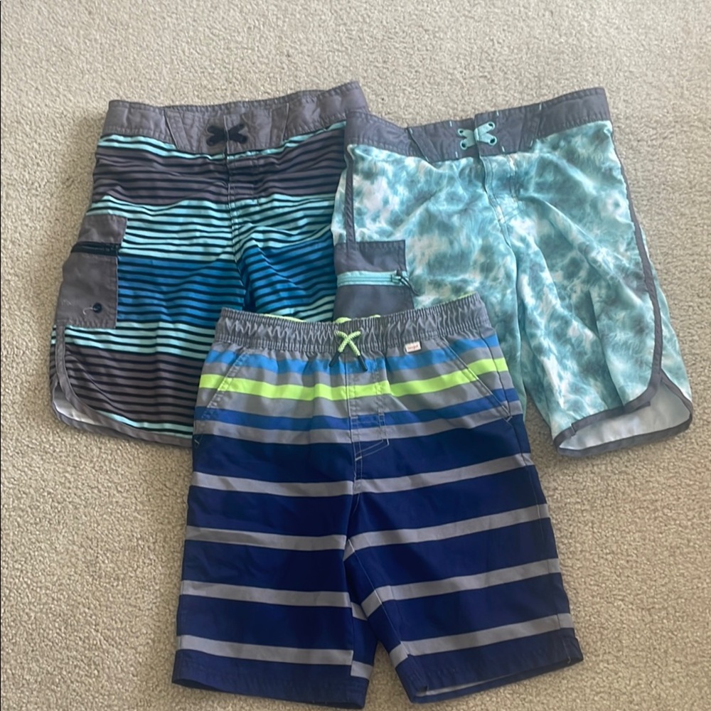 Set of Three Boys' Swim Trunks. Size 10